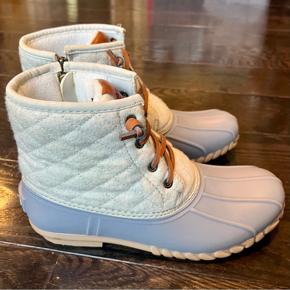 Nautica Quilted Wooley Duck Boots Waterproof Winter Snow / Rain Booties - Picture 8 of 16